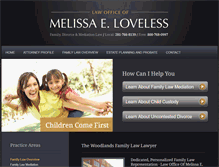 Tablet Screenshot of lovelesslaw.com